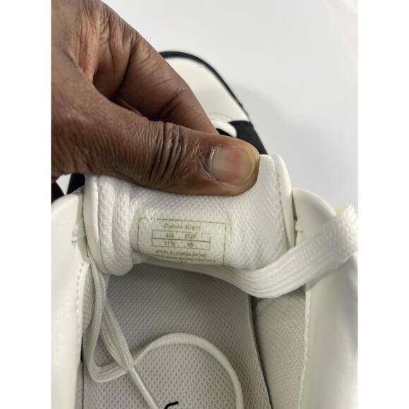 Calvin Klein CM Blayne Shoes Mens Size 11.5 White Green Black Casual Sneakers - Picture 3 of 14